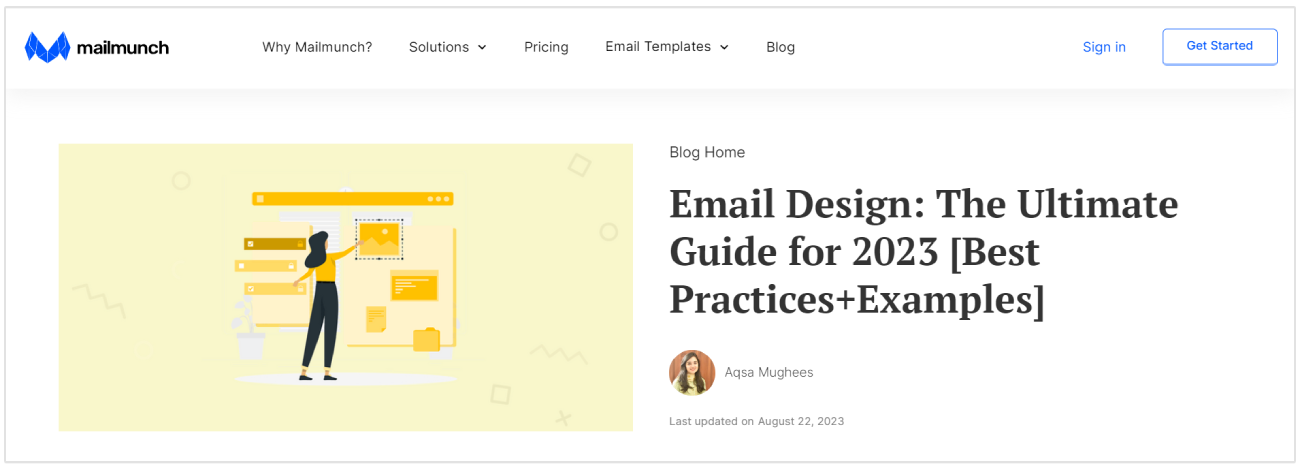 e-posta tasarımı blog yazısı